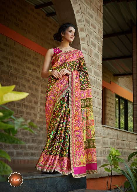 Shvetambar Ottapalam Silk New Fancy Linen Saree Collection